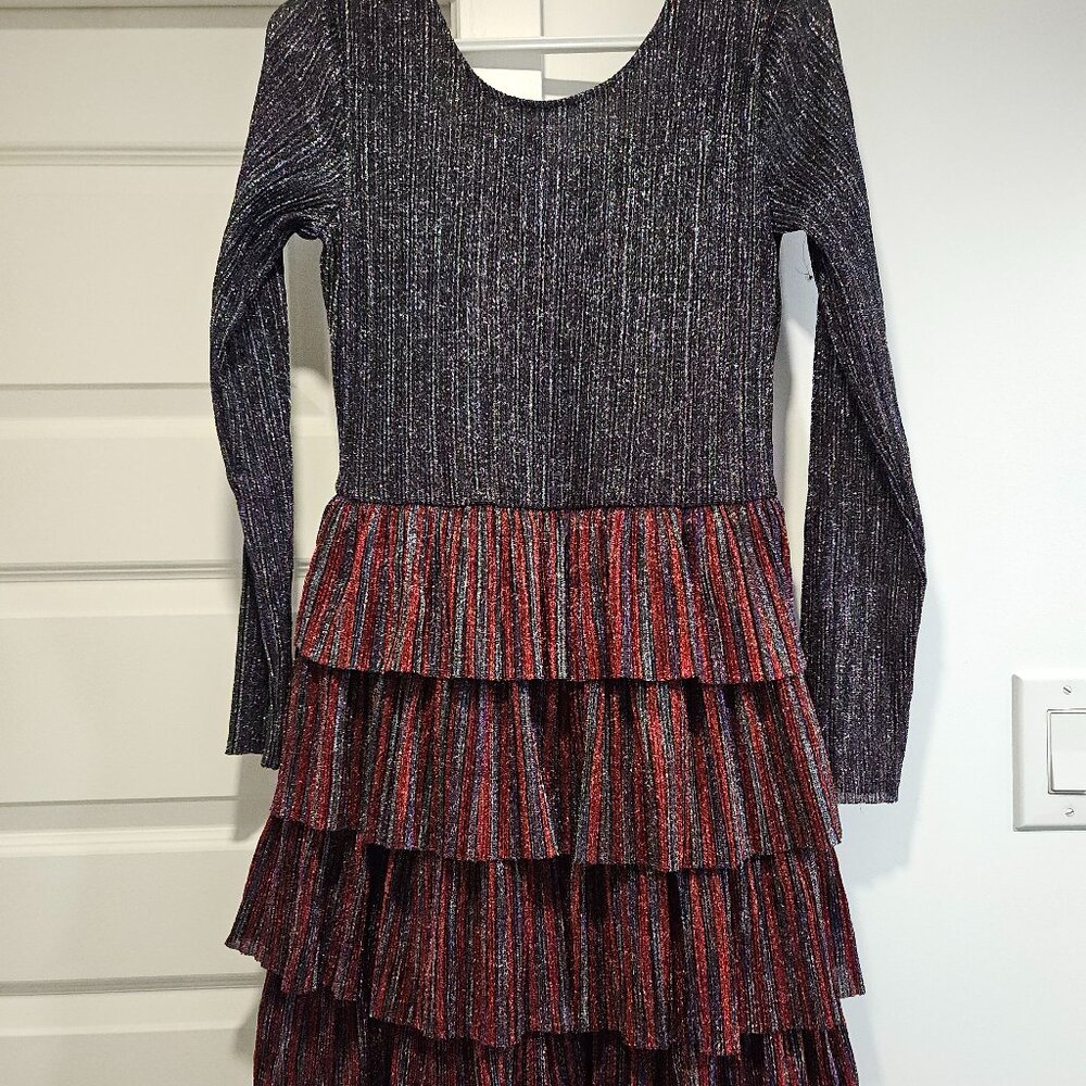 Paris Atelier sparkly tiered dress